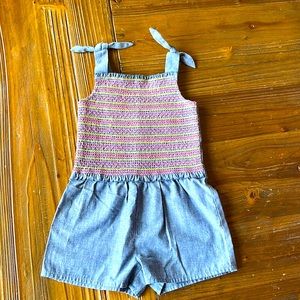 Design History Smocked Romper 3T
